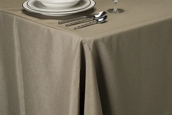 Kül keten masa örtüsü — Stok fotoğraf