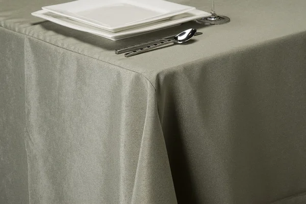 Slate linen table cloth — Stock Photo, Image