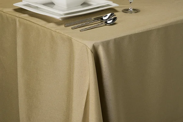 Wheat linen table cloth — Stock Photo, Image