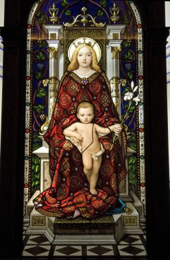 Madonna and child clipart