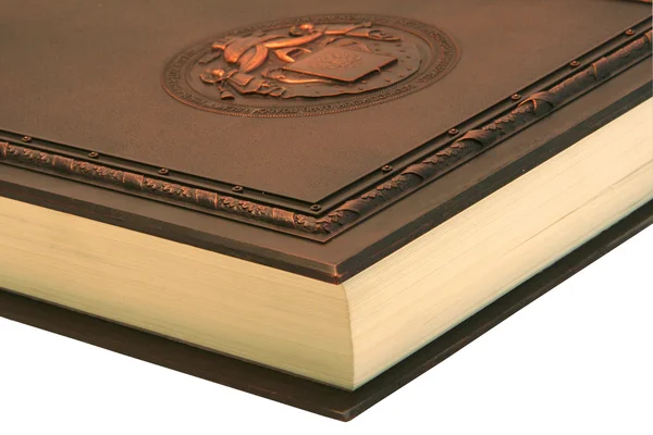 Книга древняя обложка — стоковое фото