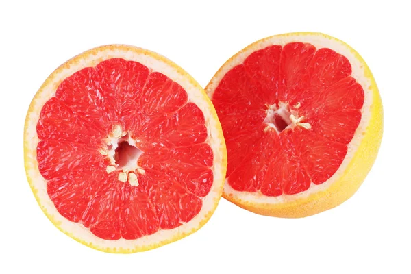 stock image The grapefruit is cut on two parts