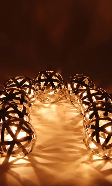 Ball lanterns surround — Stock Photo, Image