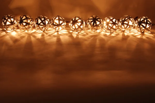 stock image Ball lanterns in a row