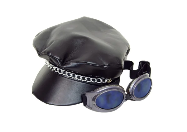 Rowerzysta czapkę i okulary — Zdjęcie stockowe