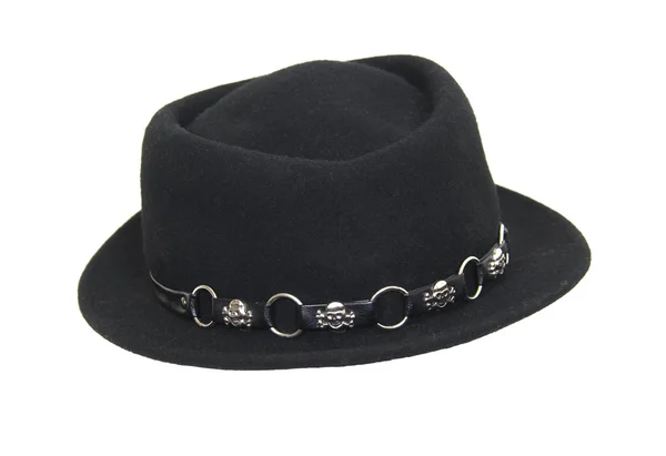 Şık siyah şapka — Stok fotoğraf