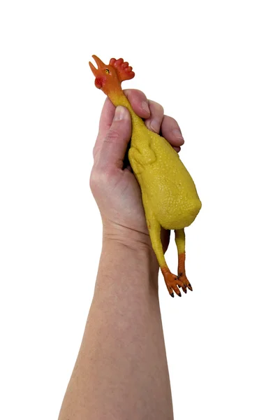 Sufocar uma galinha — Fotografia de Stock