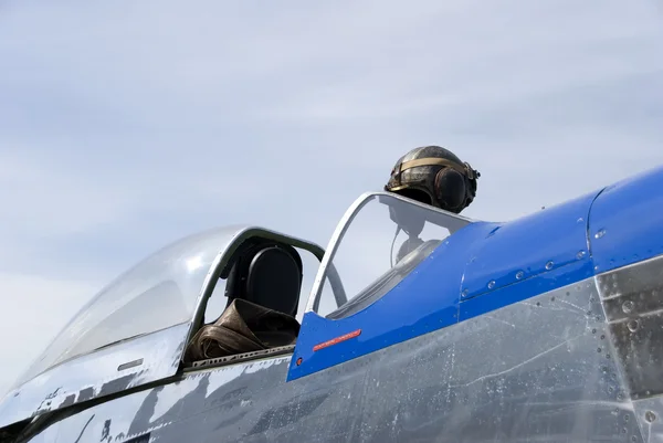 stock image Cockpit and flight helmet