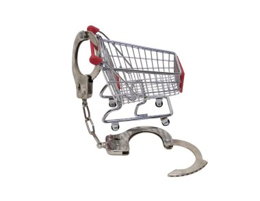 Locked into shopping clipart