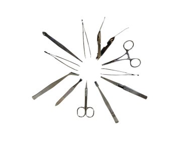 Medical tools for precision clipart