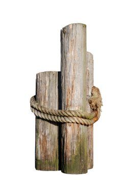 Log pilings clipart