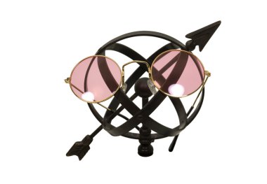 Looking through rose colored glasses clipart