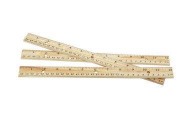 Wooden rulers clipart