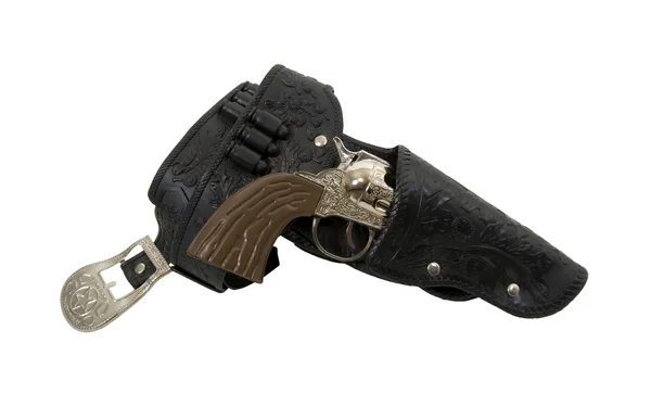 Cowboygürtel und Pistole — Stockfoto