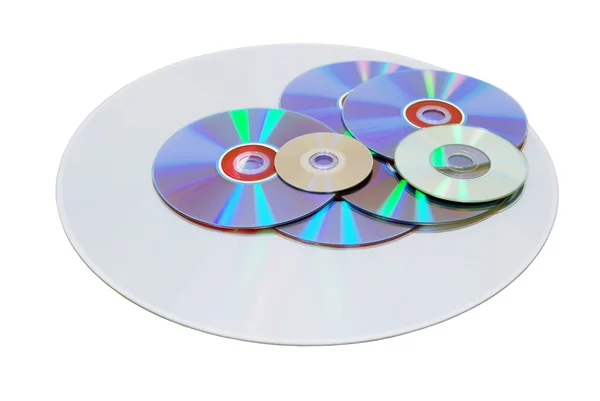 さまざまなサイズとディスクのフォーマット — ストック写真