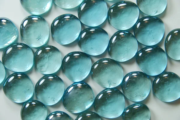 Pequenos seixos lisos azuis — Fotografia de Stock