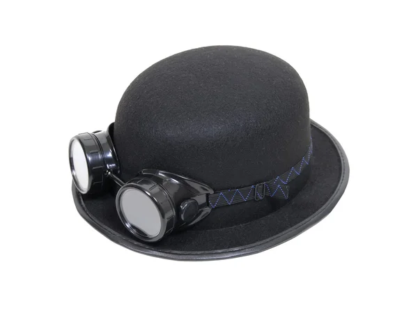 Goggled Bowler hat — Stock Photo, Image