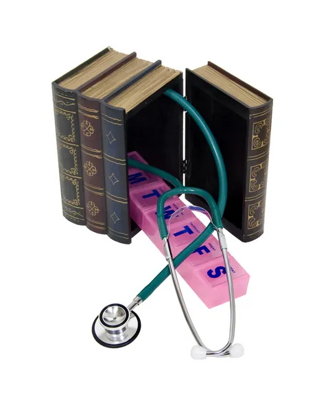 Böcker av medicinsk information — Stockfoto