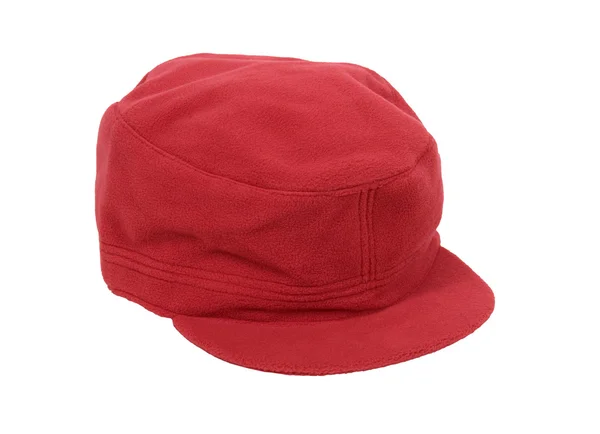 Red military style cap — Stock Photo, Image