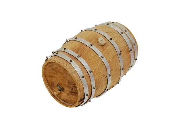 Wooden oak barrel — Stock Photo, Image