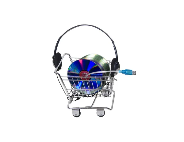 Online music shopping — Stock Photo, Image