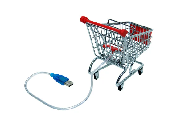 Online shopping checkout cart — Stock Photo, Image