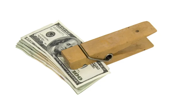 Paperclip de dinero — Foto de Stock