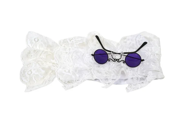 Purple Glasses and jabot — Stock Photo, Image