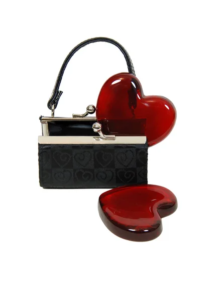 Purse with love — Stock Photo, Image