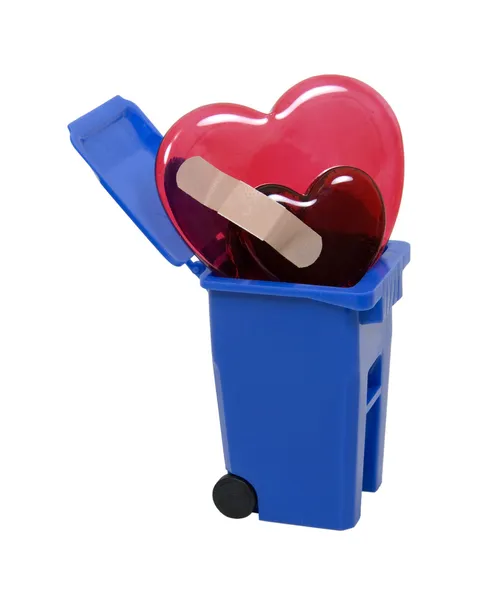 Coeurs brisés recyclés — Photo