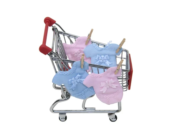Shopping per vestiti per bambini — Foto Stock