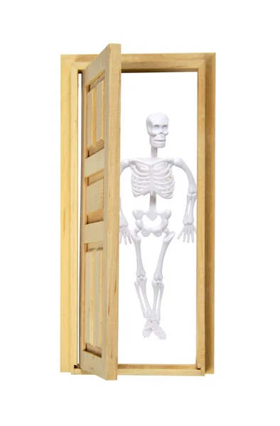 Csontváz a szekrényben — Stock Fotó