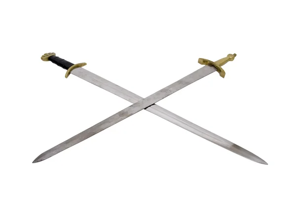 Espadas cruzadas — Fotografia de Stock