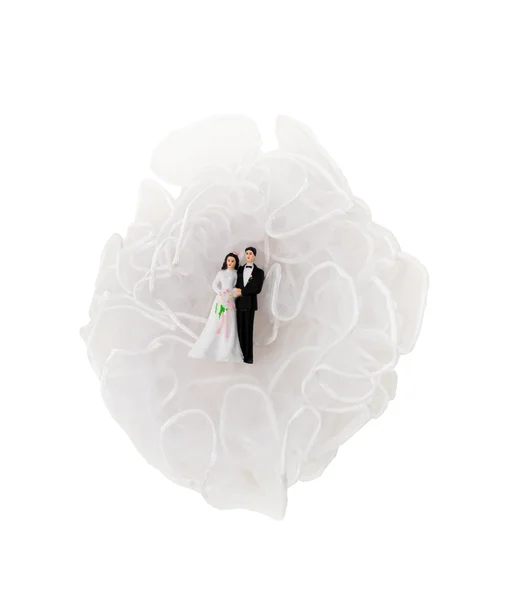 Bride and Groom on a cloud — Stock Photo, Image