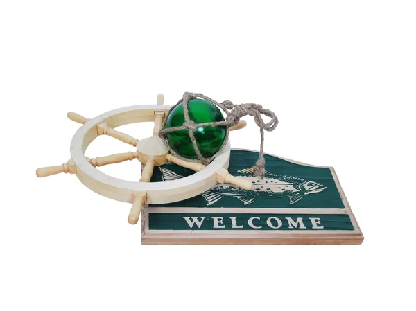 Welcome nautical sign — Stock Photo, Image
