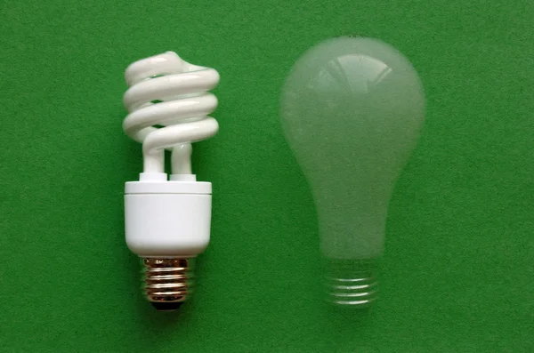 Luz fluorescente compacta (CFL ) — Fotografia de Stock