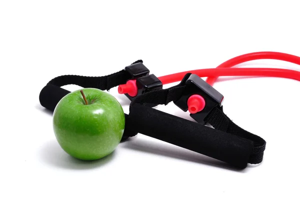 Odporność na zespół i zielone jabłko — Zdjęcie stockowe