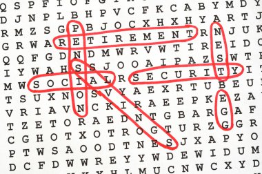 Retirement Word Search Puzzle clipart