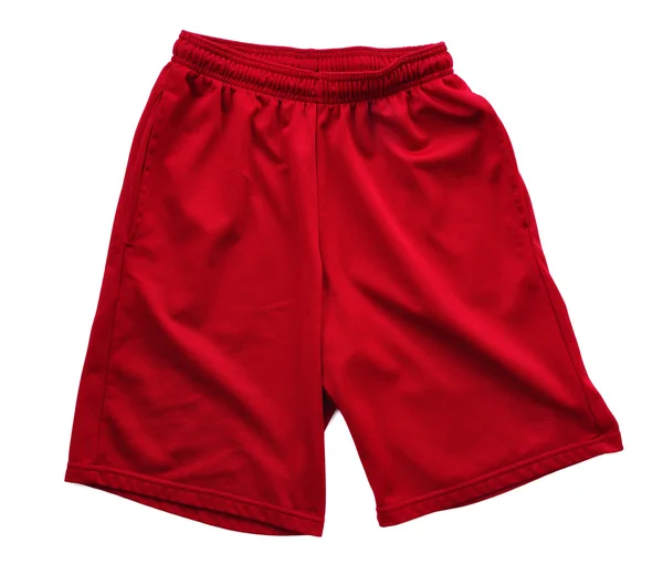 Röd idrotts shorts — Stockfoto