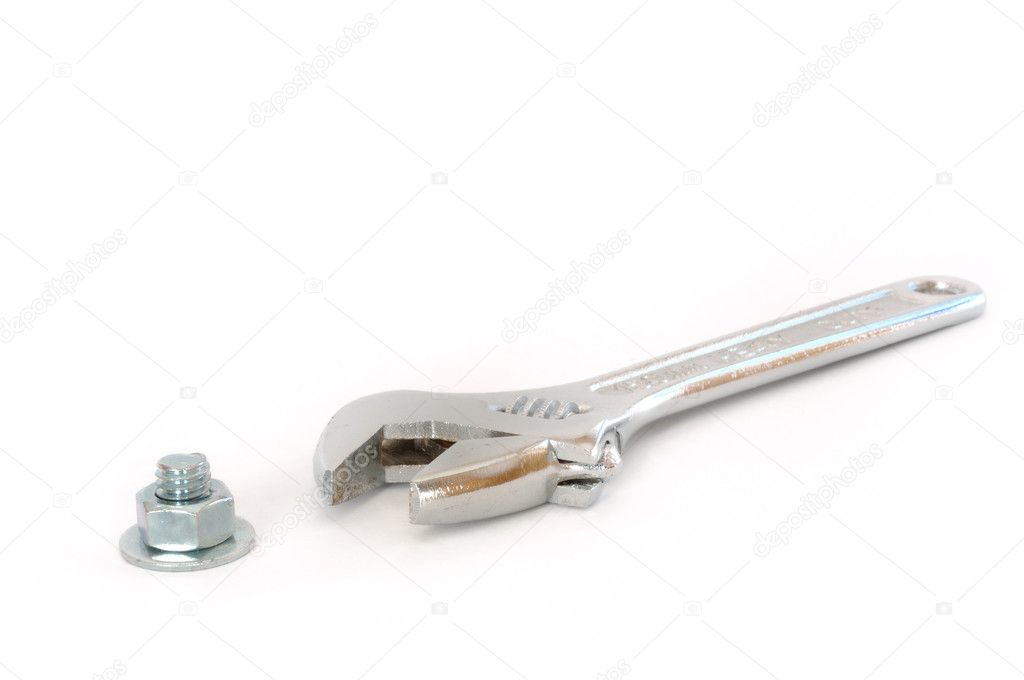 Adjustable Wrench Bolt, Nut, and Washer