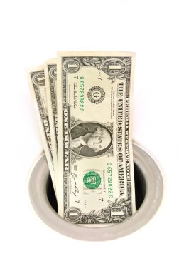 Money Down the Drain clipart