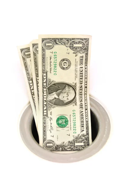 Money Down the Drain — Stock Photo, Image
