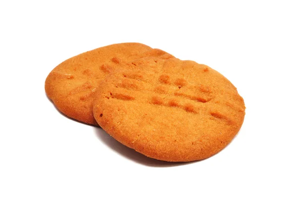 Dos galletas de mantequilla de maní — Foto de Stock