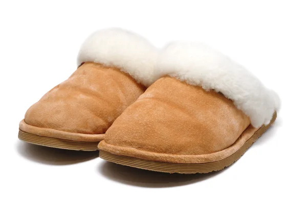 Leather Slippers — Stock Photo, Image