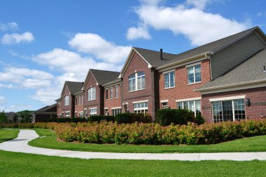 Suburban Luxury Townhomes clipart