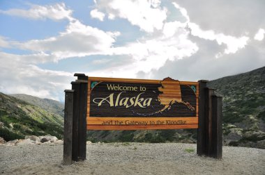 Welcome to Alaska Sign clipart