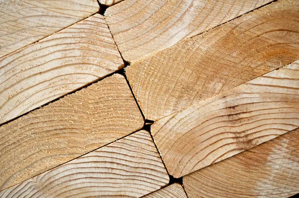 Close-up van gestapelde hout — Stockfoto