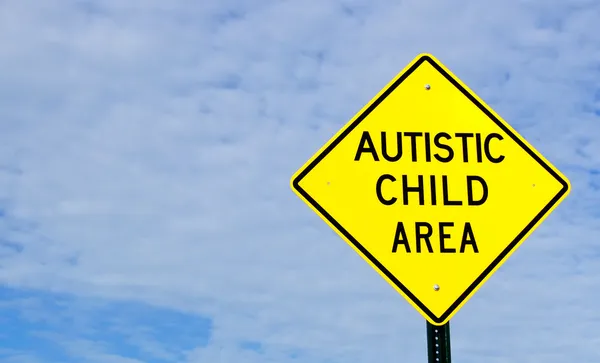 stock image Autistic Child Area Sign