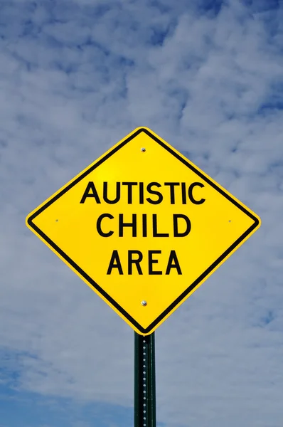 stock image Autistic Child Area Sign