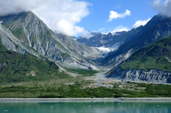Berge & Gletschertal, alaska — Stockfoto